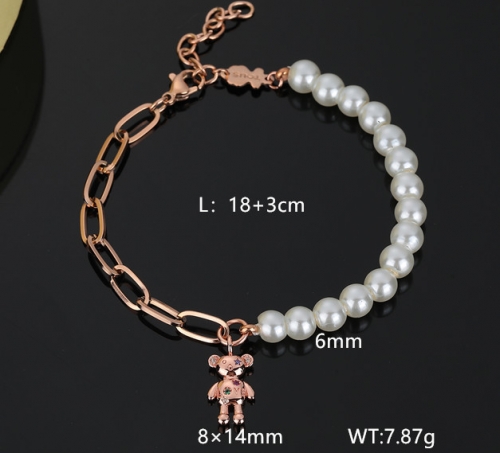 Stainless Steel Tou*s Bracelet-DY231127-SL-177R-229-16