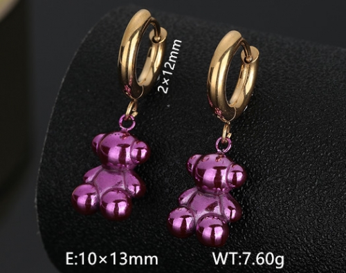 Stainless Steel Tou*s Earrings-DY231127-ED-223GPI-200-14