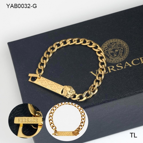 Stainless Steel Brand Bracelet-SN231201-YAB0032-G-17.2