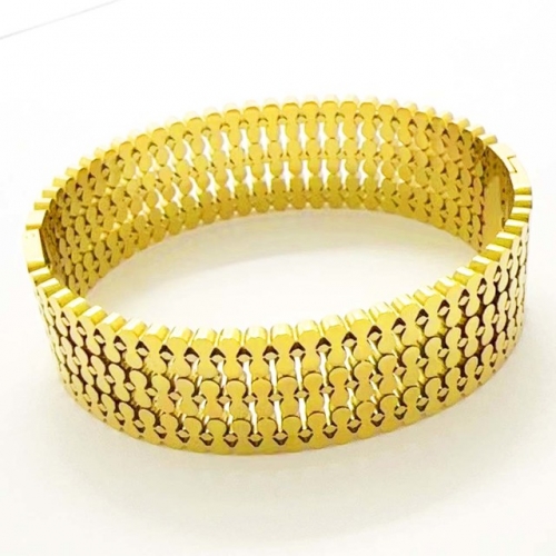 Stainless Steel Bangle-RR231201-Rrs04671-24