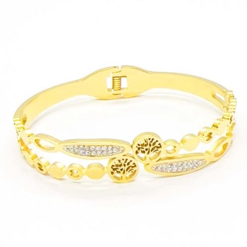 Stainless Steel Bangle-RR231201-Rrs04646-24