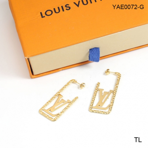 Stainless Steel Brand Earrings-SN231201-YAE0072-G-15.5