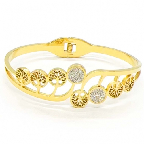Stainless Steel Bangle-RR231201-Rrs04648-24