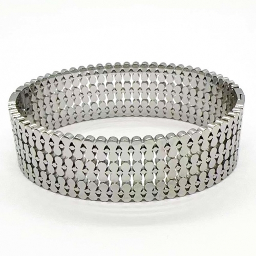 Stainless Steel Bangle-RR231201-Rrs04658-23