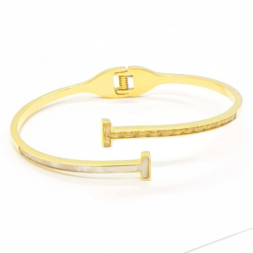 Stainless Steel Brand Bangle-RR231201-Rrs04638-24