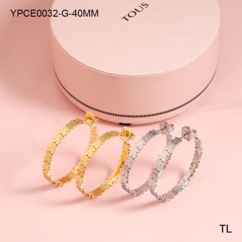 Stainless Steel Tou*s Earrings-SN231201-YPCE0032-G-40MM-18.4