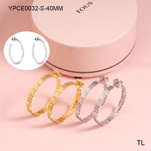 Stainless Steel Tou*s Earrings-SN231201-YPCE0032-S-40MM-16.7