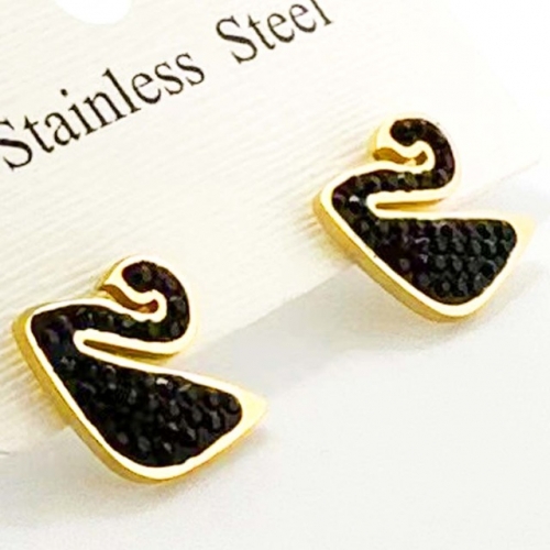 Stainless Steel Brand Earrings-RR231201-Rre1227-9