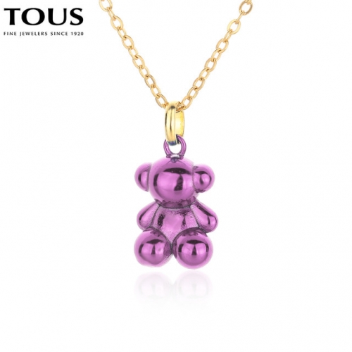 Stainless Steel Tou*s Necklace-DY231201-XL-162GP-229-16