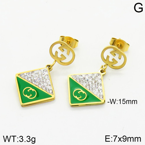 Stainless Steel Brand Earrings-ZN231215-XV009