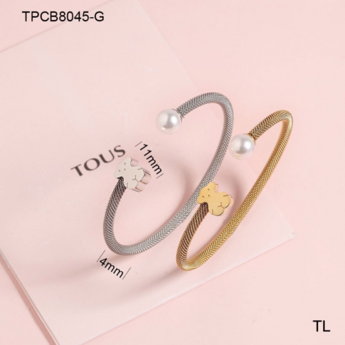 Stainless Steel Tou*s Bangle-SN231215-TPCB8045-G-17