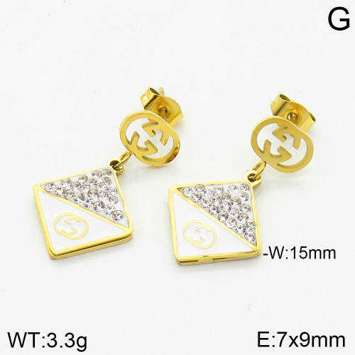 Stainless Steel Brand Earrings-ZN231215-XV007