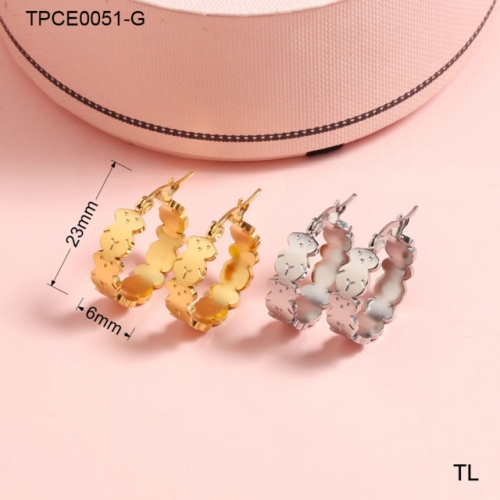 Stainless Steel Tou*s Earrings-SN231215-TPCE0051-S-16