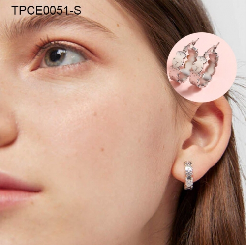 Stainless Steel Tou*s Earrings-SN231215-TPCE0051-S-14.5