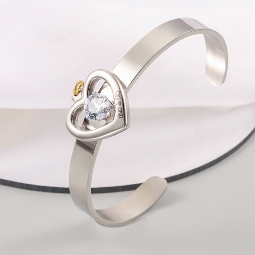 Stainless Steel uno de * 50 Bangle-CH231215-P10CWW