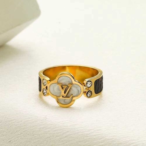 Stainless Steel Brand Ring-YWA231228-P9CEWA