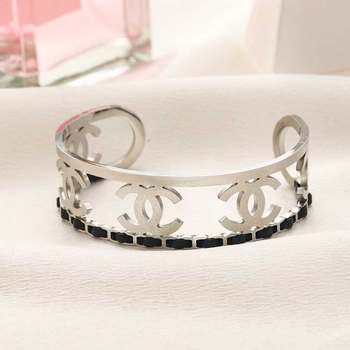 Stainless Steel Brand Bangle-YWA231228-P15QWRR (2)