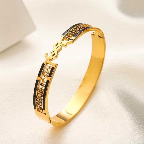 Stainless Steel Brand Bangle-YWA231228-P16QJKL (1)