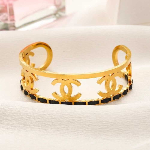 Stainless Steel Brand Bangle-YWA231228-P15QWRR (1)