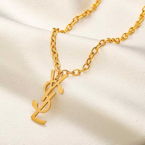 Stainless Steel Brand Necklace-YWA231228-P10QWZZ (2)