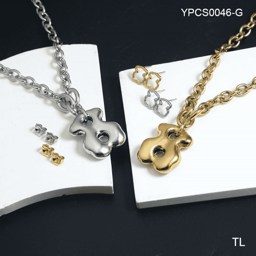 Stainless Steel Tou*s Jewelry Set-SN240103-YPCS0046-G-21.9