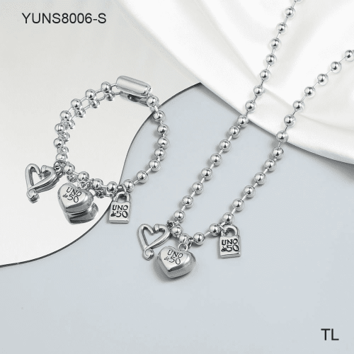 Stainless Steel Uno de * 50 Jewelry Set-SN240103-YUNS8006-S-26.8