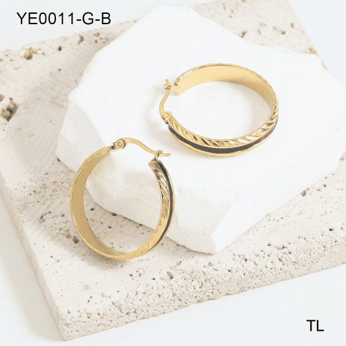 Stainless Steel Earrings-SN240103-YE0011-G-B-13.5