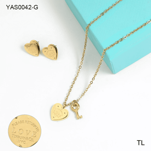 Stainless Steel Brand Jewelry Set-SN240103-YAS0042-G-21.3