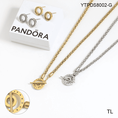 Stainless Steel Pandor*a Jewelry Set-SN240103-YTPDS8002-G-20.2