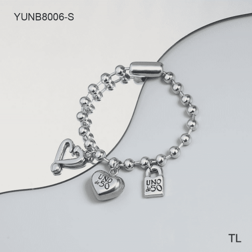 Stainless Steel Uno de * 50 Bracelet-SN240103-YUNB8006-S-15.3