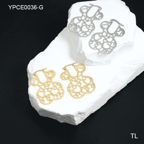 Stainless Steel Tou*s Earrings-SN240103-YPCE0036-G-16.6