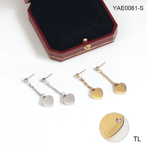 Stainless Steel Brand Earrings-SN240103-YAE0061-S-12