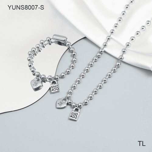 Stainless Steel Uno de * 50 Jewelry Set-SN240103-YUNS8007-S-20.6