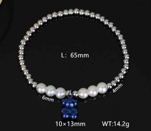 Stainless Steel Tou*s Bracelet-DY240112-SL-184S-200-14