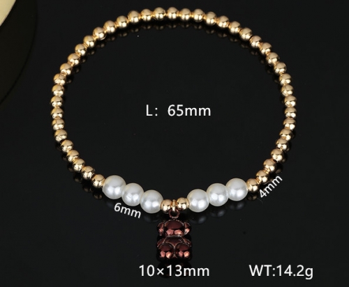 Stainless Steel Tou*s Bracelet-DY240112-SL-185G-229-16