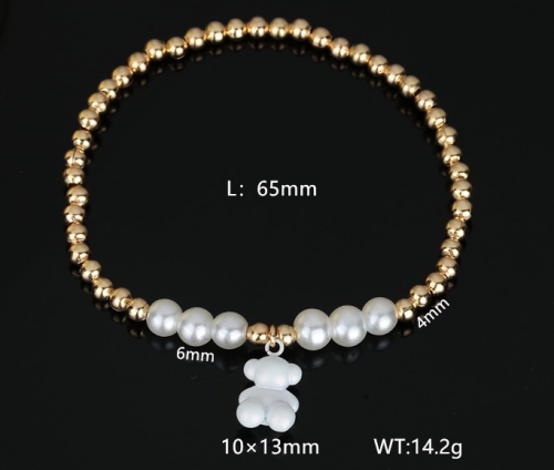 Stainless Steel Tou*s Bracelet-DY240112-SL-182G-229-16