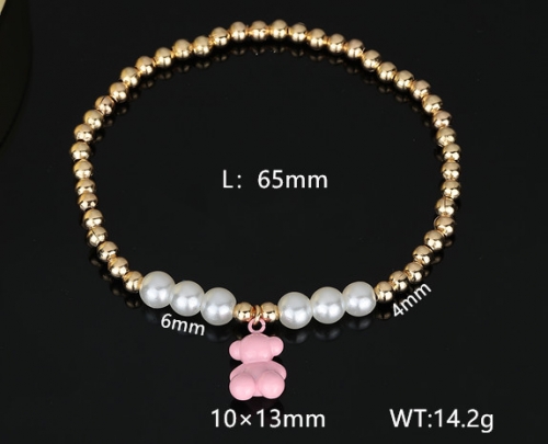 Stainless Steel Tou*s Bracelet-DY240112-SL-183G-229-16