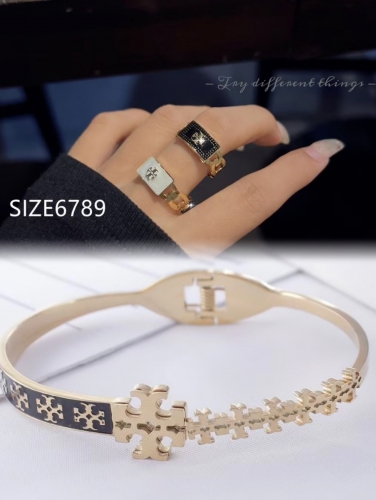 Stainless Steel Brand Set(Ring + Bangle)-ZN240118-P28CCZ