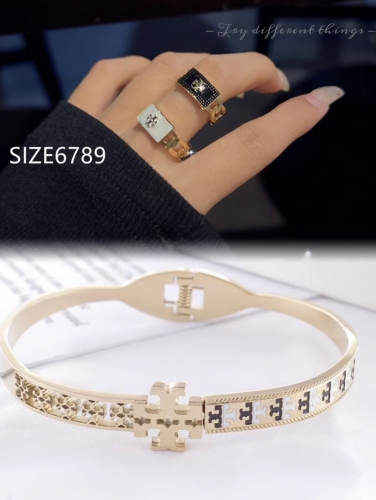 Stainless Steel Brand Set(Ring + Bangle)-ZN240118-P28CCZ