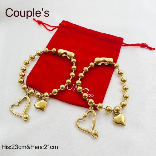 Stainless Steel uno de *50 Couple's Bracelet(2pcs)-ZN240118-P32IKL