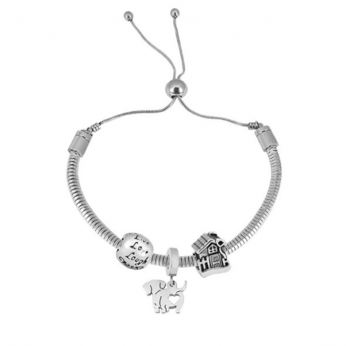 Stainless Steel Pandor*a Similar Bracelet-PD240119-P18XW