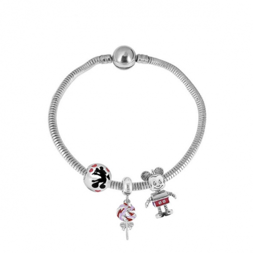 Stainless Steel Pandor*a Similar Bracelet-PD240119-P21RRS