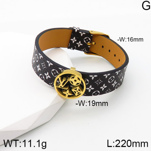 Stainless Steel Brand Bangle-MS240118-3MS064