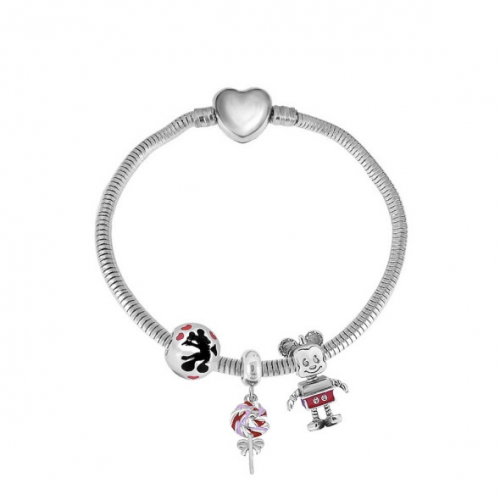 Stainless Steel Pandor*a Similar Bracelet-PD240119-P22.5XY7