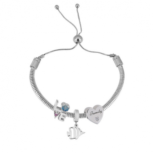 Stainless Steel Pandor*a Similar Bracelet-PD240119-P20.5XQ