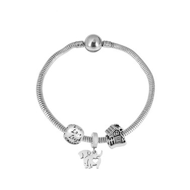 Stainless Steel Pandor*a Similar Bracelet-PD240119-P17.5XI9