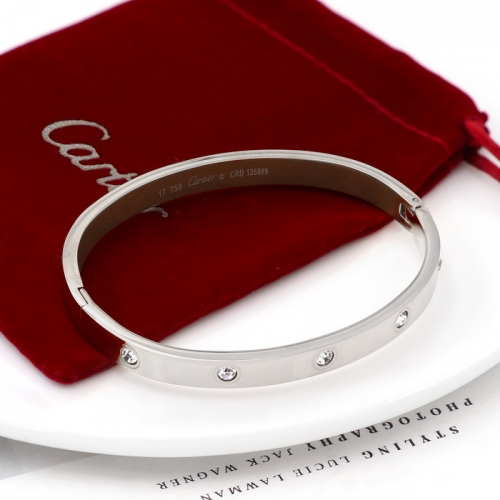 Stainless Steel Brand Bangle-HY240123-P8VDQ