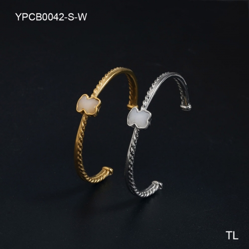 Stainless Steel Tou*s Bangle-SN240222-PCB0042-S-W-17.7