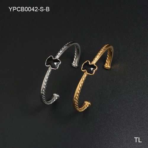 Stainless Steel Tou*s Bangle-SN240222-YPCB0042-S-B-17.7