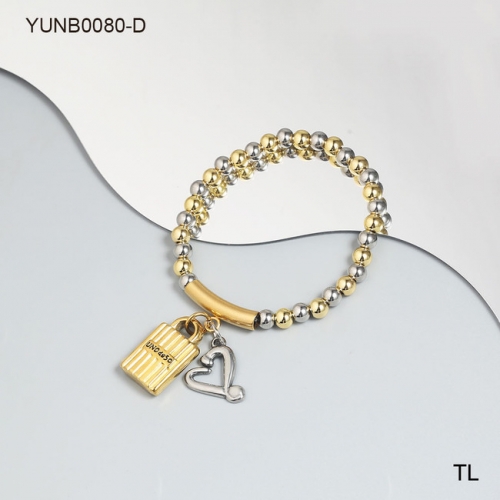 Stainless Steel uno de * 50 Bracelet-SN240306-YUNB0080-D-17.5